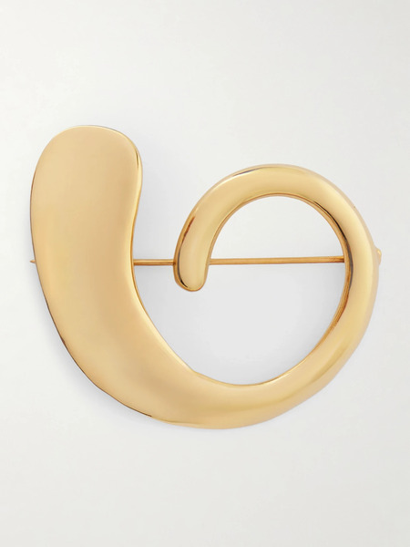  Agmes   Marta Recycled Gold Vermeil Brooch   One Size 