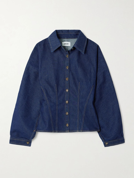  Agolde   Devon Denim Shirt   Dark Denim 