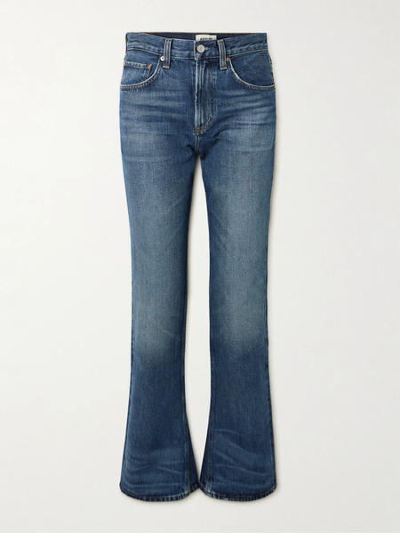  Agolde   Kick Boot Mid Rise Bootcut Jeans   Dark Denim 