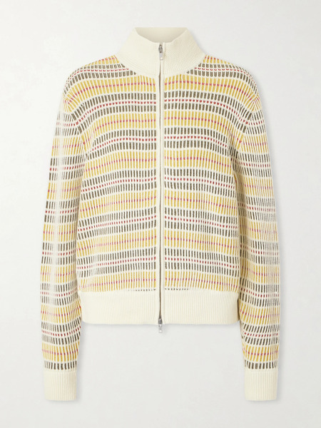  Aimé Leon Dore   Cotton Zip Cardigan   Cream 