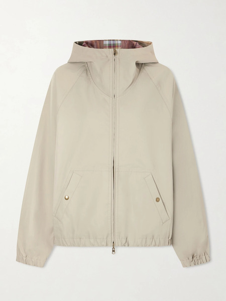  Aimé Leon Dore   Hooded Reversible Checked Shell Jacket   Gray 