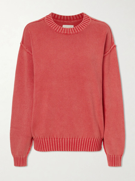  Aimé Leon Dore   Inside Out Crewneck Cotton Sweater   Red 