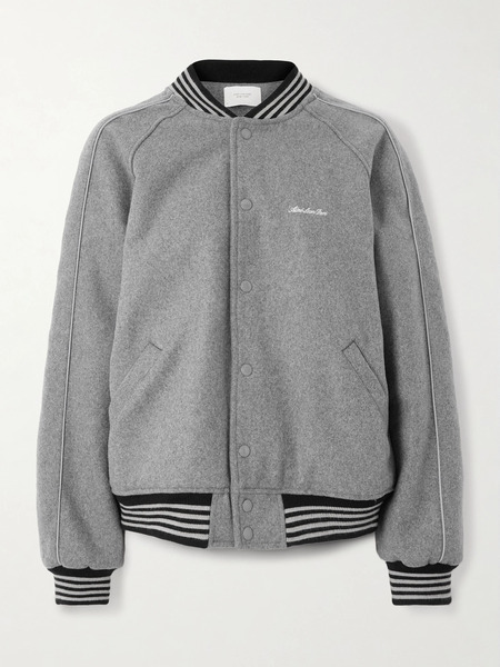  Aimé Leon Dore   Wool Varsity Jacket   Gray 