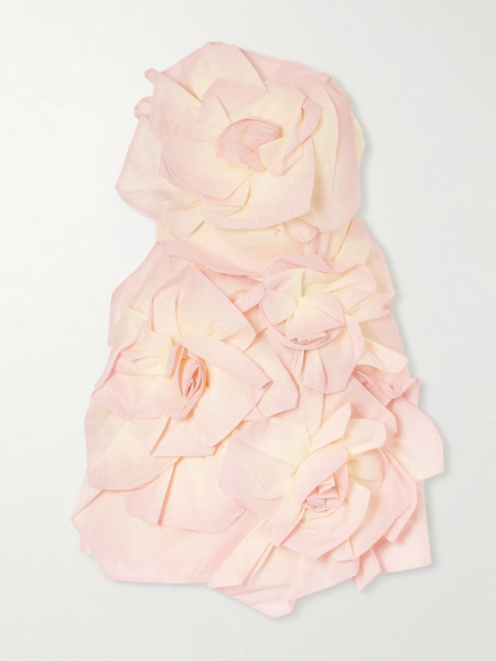  Aje   Johanna Crepe And Linen Blend Mini Dress   Pink 
