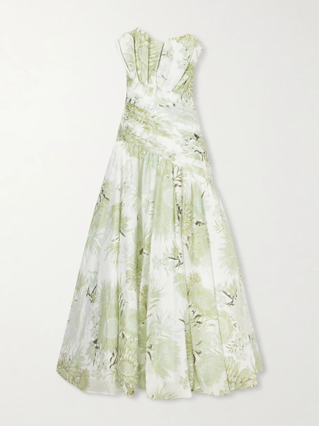  Aje   Reflector Organza Gown   Green 