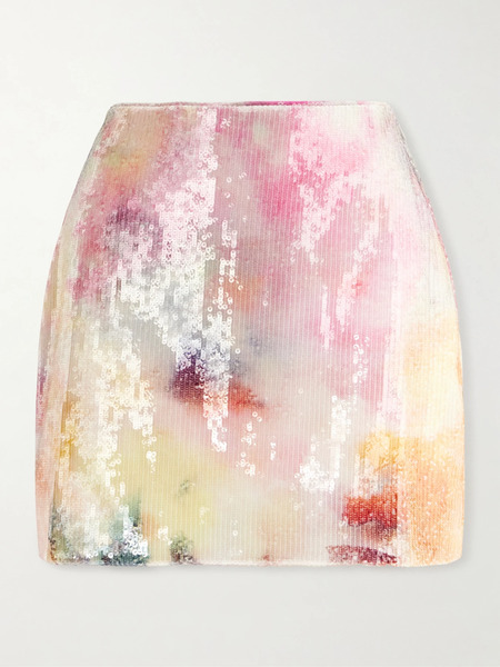  Aje   Sybilla Sequined Mini Skirt   Pink 