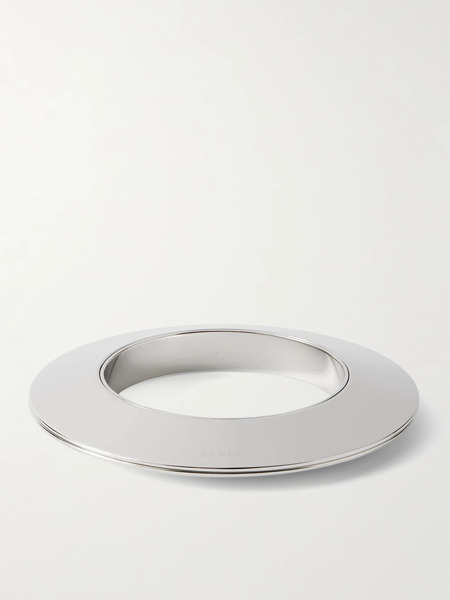  Alaïa   Blade Silver Tone Bangle   One Size 