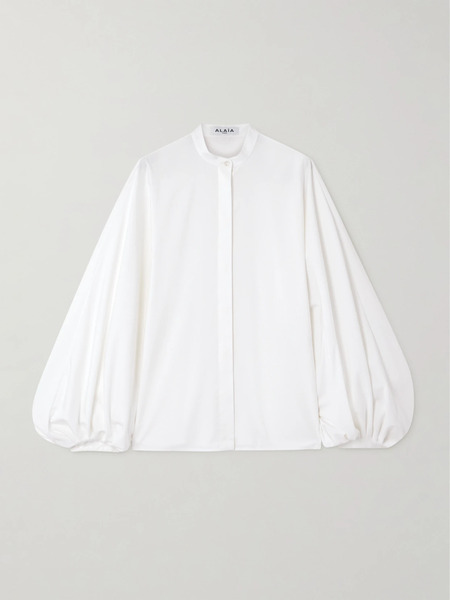  Alaïa   Cotton Poplin Blouse   White 