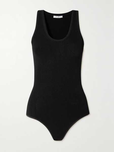  Alaïa   Editions Stretch Knit Bodysuit   Black 
