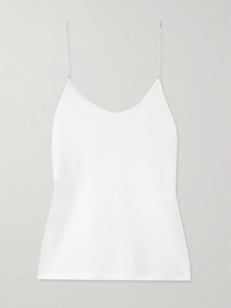  Alaïa   Embellished Knitted Camisole   White 