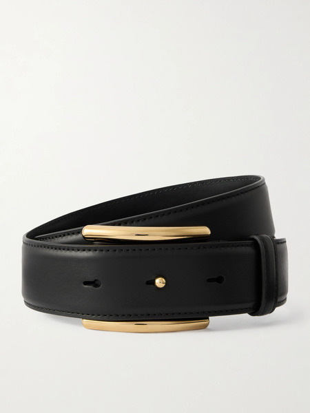  Alaïa   Embellished Leather Waist Belt   Black 