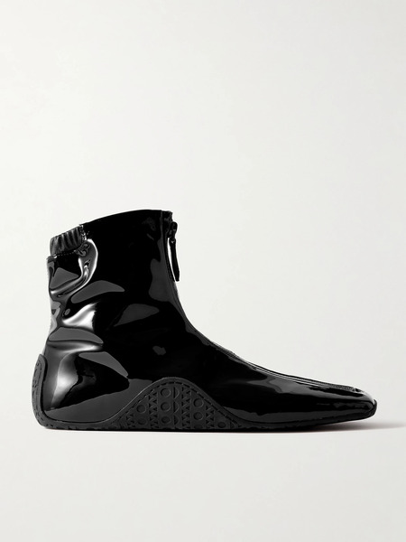  Alaïa   Glossed Ankle Boots   Black 