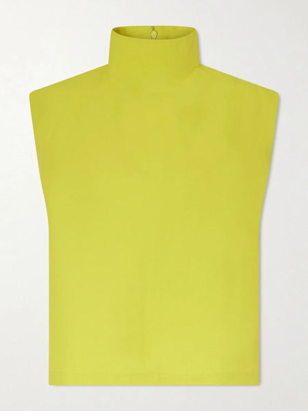  Alaïa   Paper Blend Turtleneck Top   Yellow 