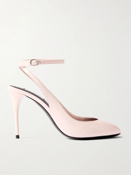  Alaïa   90 Patent Leather Pumps   Baby Pink 