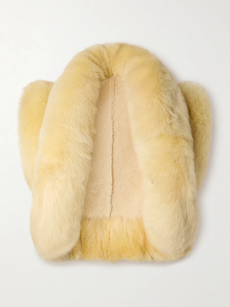  Alaïa   Shearling Vest   Cream 