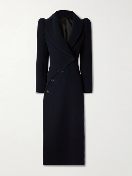  Alaïa   Wool Coat   Navy 
