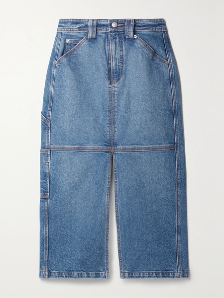  A.l.c.   Alden Denim Midi Skirt   Blue 