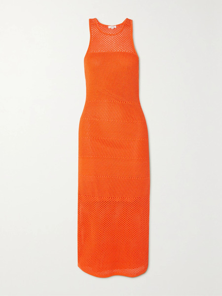 A.l.c.   Roland Crocheted Cotton Midi Dress   Orange 