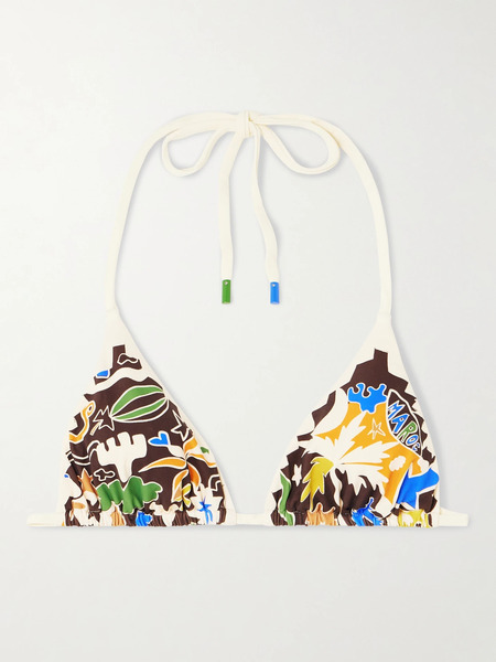  Alémais   Maroc Printed Triangle Bikini Top   Multi 