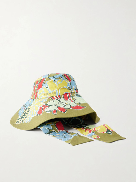  Alémais   Solstice Printed Linen Bucket Hat   Multi 