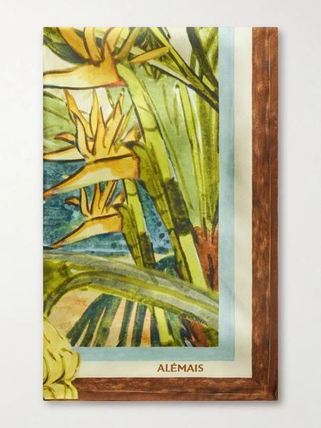  Alémais   Toucan Tango Printed Silk Twill Scarf   Multi 