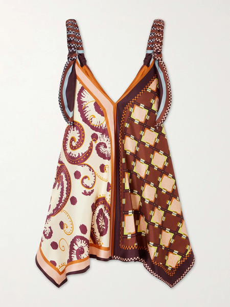  Alémais   Wilson Printed Silk Twill Top   Multi 