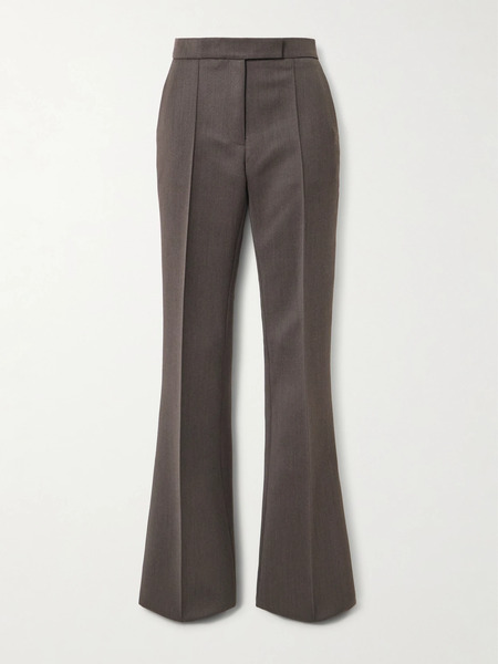 Alex Perry   Twill Flared Pants   Dark Brown 