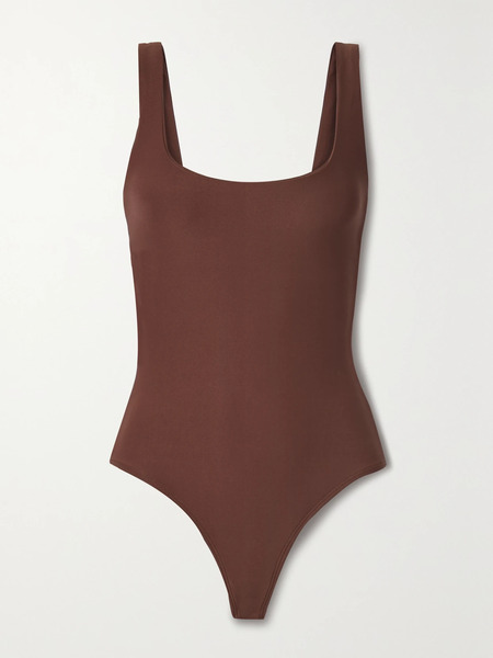 Alix Nyc   Mott Stretch Jersey Bodysuit   Brown 