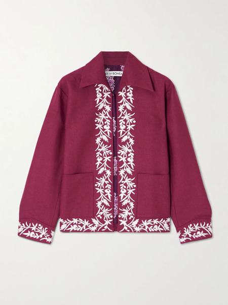  Alix Of Bohemia   Jude Canyon Embroidered Silk Jacket   Medium 