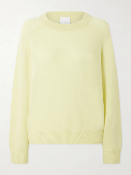  Allude   Cashmere Sweater   Yellow 