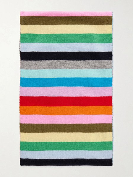  Allude   Striped Cashmere Scarf   Multi 