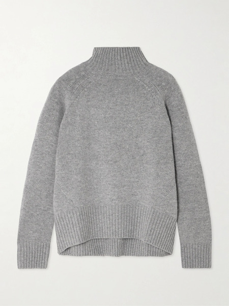  Allude   Wool And Cashmere Blend Sweater   Gray 