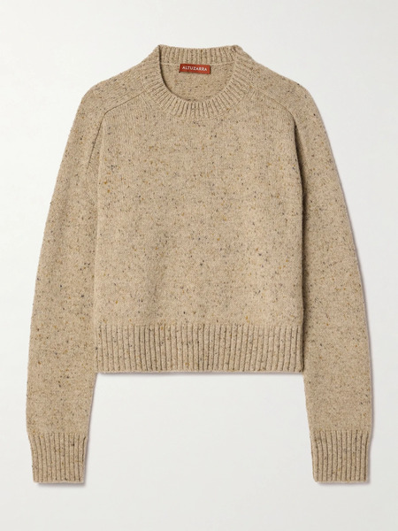  Altuzarra   Leona Merino Wool Blend Sweater   Beige 