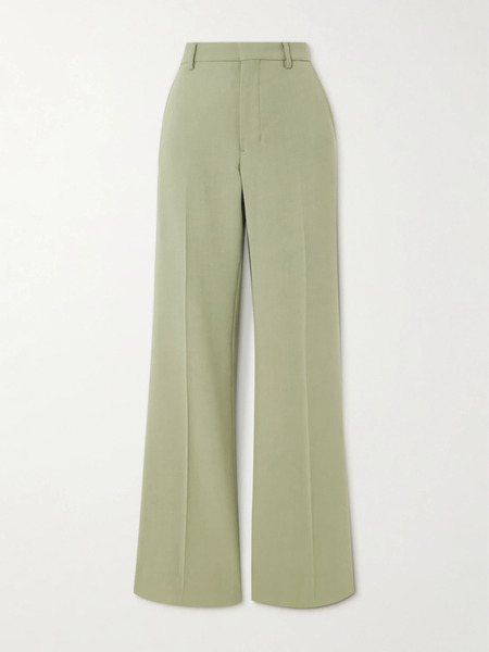 Ami Paris   Twill Flared Pants   Green 