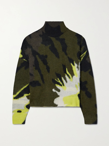  Amiri   Jacquard Knit Sweater   Green 