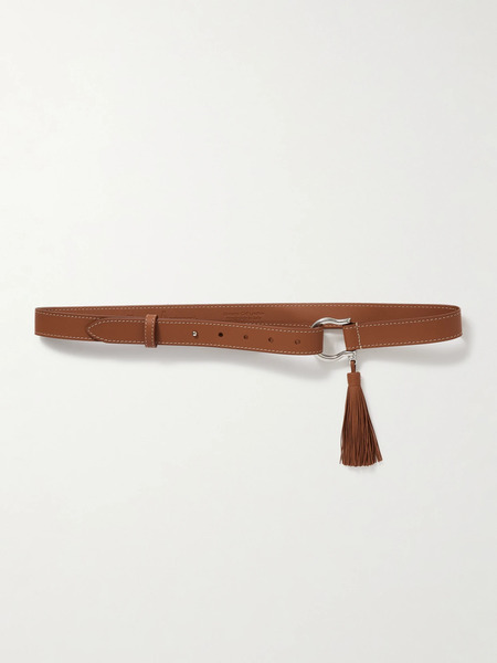  Anderson's   Tasseled Leather Belt   Tan 