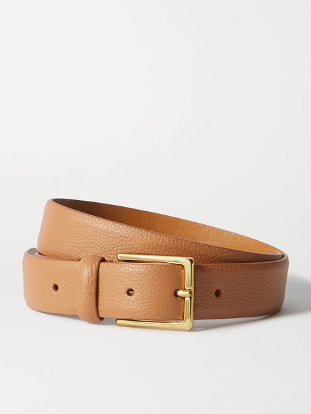  Anderson's   Textured Leather Belt   Tan 