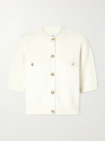  Anine Bing   Christa Knitted Cardigan   Ivory 