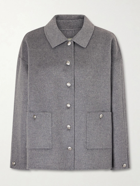  Anine Bing   Luca Wool And Cashmere Blend Jacket   Gray 
