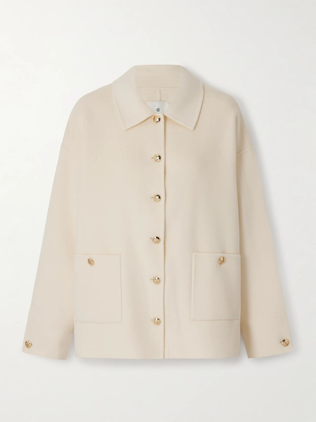  Anine Bing   Luca Wool And Cashmere Blend Jacket   Ivory 