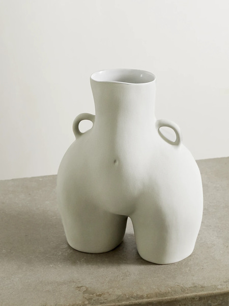  Anissa Kermiche   Love Handles Ceramic Vase   Gray 