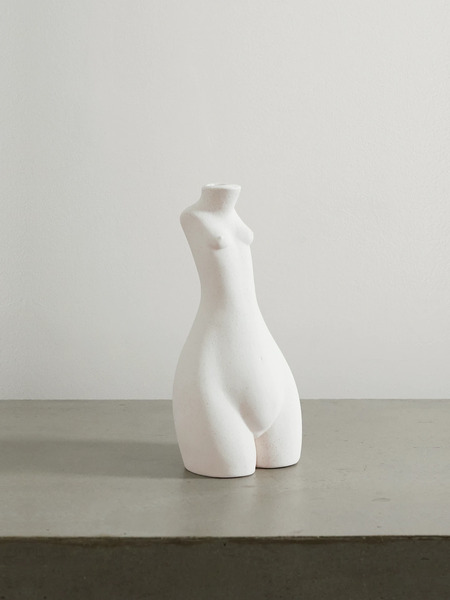  Anissa Kermiche   Tit For Tat Ceramic Candlestick   White 