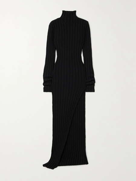  Ann Demeulemeester   Cyntia Ribbed Wool Turtleneck Sweater   Black 