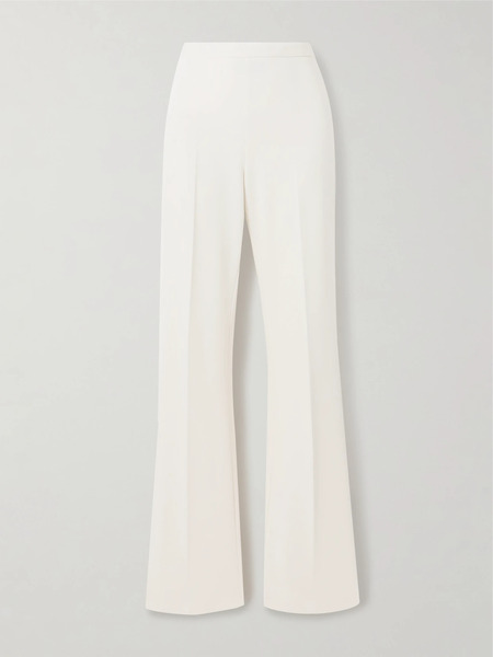  Another Tomorrow   Stretch Jersey Straight Leg Pants   White 
