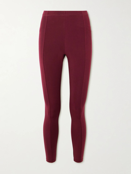  Another Tomorrow   Stretch Lenzing™ Lyocell Leggings   Burgundy 
