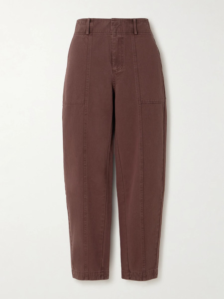  Apiece Apart   Mera Cotton Twill Tapered Pants   Brown 