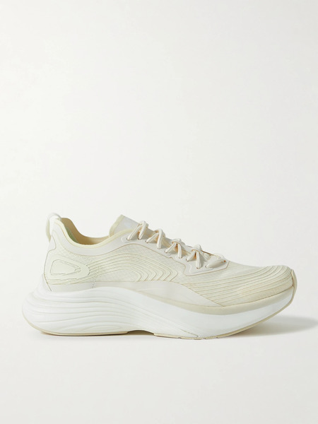  Apl Athletic Propulsion Labs   Streamline Rubber Trimmed Ripstop Sneakers   Cream 