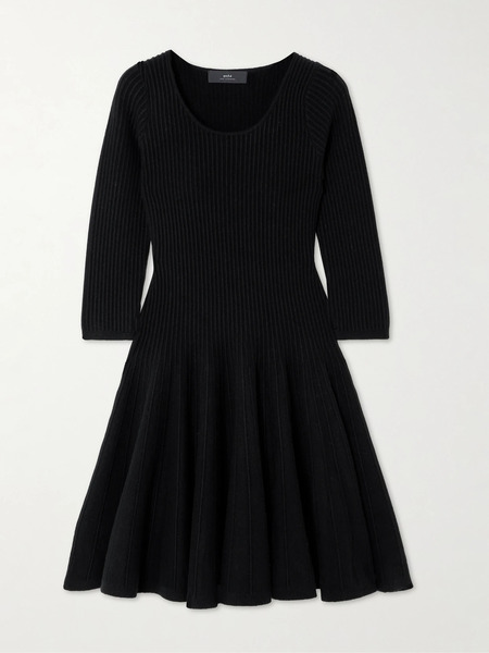  Arch4   Bronte Ribbed Cashmere Dress   Black 
