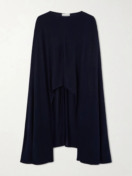  Arch4   Cashmere And Silk Blend Wrap   Navy 
