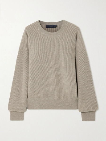  Arch4   Cornwall Ribbed Cashmere Sweater   Gray 